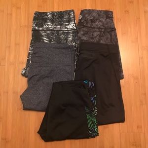 Lot of 5 Workout Leggings
